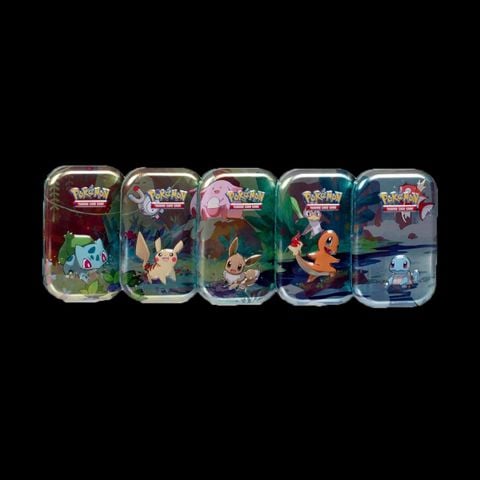 Pokemon TCG: Kanto Friends (Eevee) Mini Tin Display Box (Lẻ Tin)
