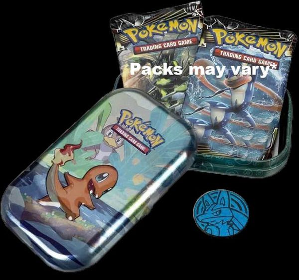 Thẻ Bài Pokemon TCG: Kanto Friends (Eevee) Mini Tin Display Box 10 Tins