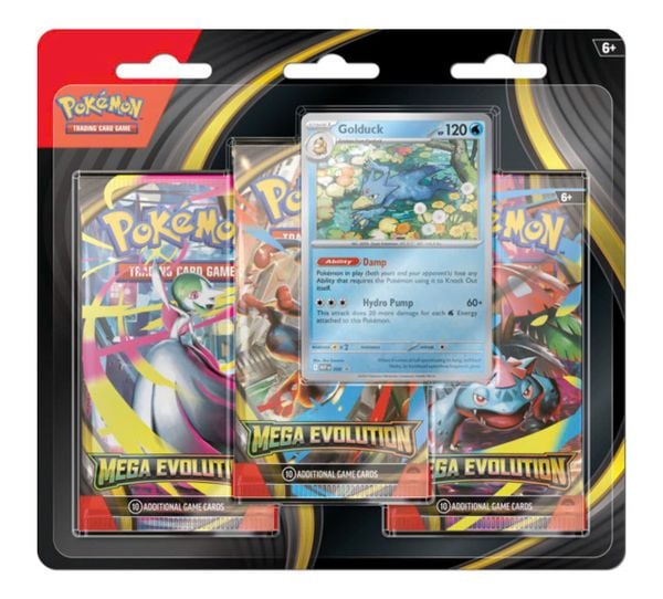Pokemon TCG : Mega Evolution 3 Pack Blister