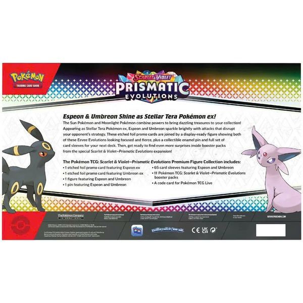 Pokemon Scarlet & Violet Prismatic Evolutions Premium Figure Collection ( 6-Box / Case)