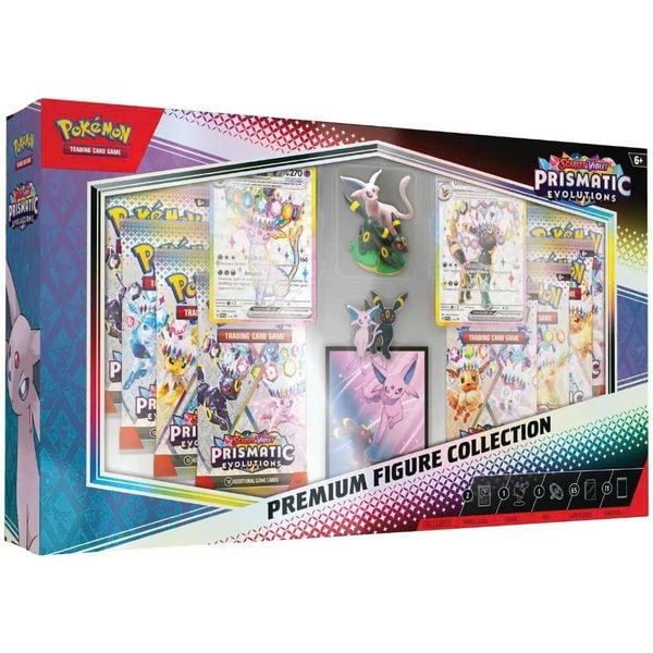 Pokemon Scarlet & Violet Prismatic Evolutions Premium Figure Collection ( 6-Box / Case)