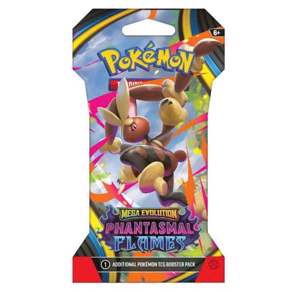 Pokemon TCG Sleeved Booster Pack : Mega Evolution 2 Phantasmal Flames