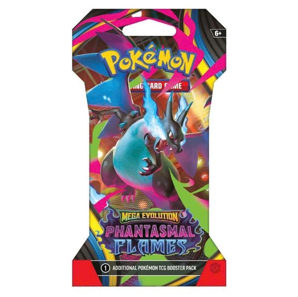 Pokemon TCG Sleeved Booster Pack : Mega Evolution 2 Phantasmal Flames