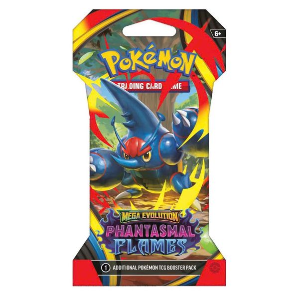Pokemon TCG Sleeved Booster Pack : Mega Evolution 2 Phantasmal Flames