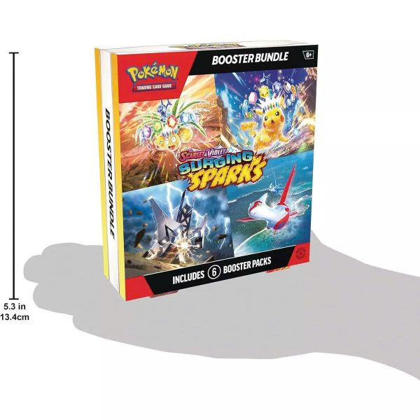 Pokemon TCG Scarlet & Violet : Surging Sparks  2-Pack Elite Trainer Box and Booster Bundle