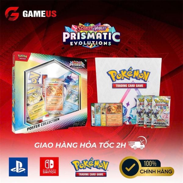 Pokemon TCG : Scarlet & Violet 8.5 Prismatic Evolutions Poster Collection