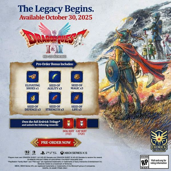 Game Nintendo Switch 2 DRAGON QUEST I & II HD-2D Remake