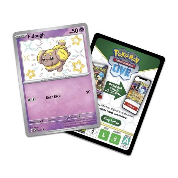 Pokemon TCG : Paldean Fates Fidough Tech Sticker Collection