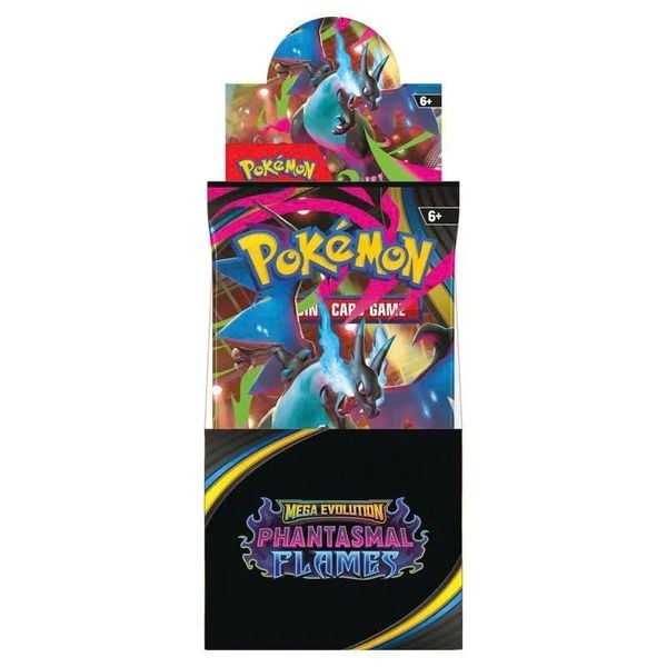 Pokemon TCG Half Booster Box : Mega Evolution 2 Phantasmal Flames 18 Pack