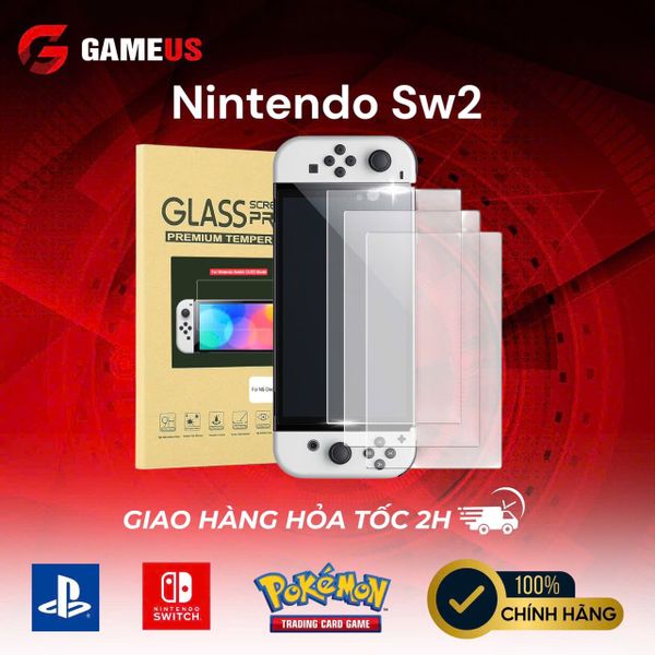 Kính Cường Lực Bảo Vệ Màn Hình Máy Nintendo Switch 2 Hàng GLASS Cao Cấp