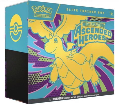 Pokemon TCG : Mega Evolution 3 Ascended Heroes Elite Trainer Box