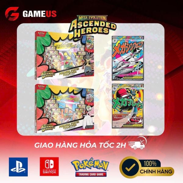 Pokemon TCG : Mega Evolution Ascended Heroes Premium Poster Collection Mega Gardevoir