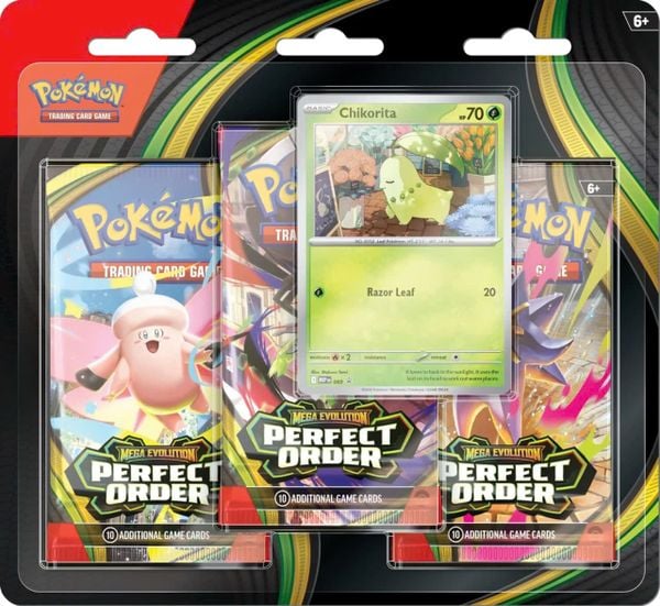 Pokemon TCG 3 Pack Blister : Mega Evolution Perfect - Order