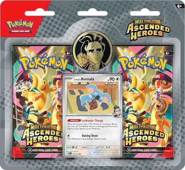 Pokemon TCG : Mega Evolution 3 Ascended Heroes 2 Tech Sticker Collection