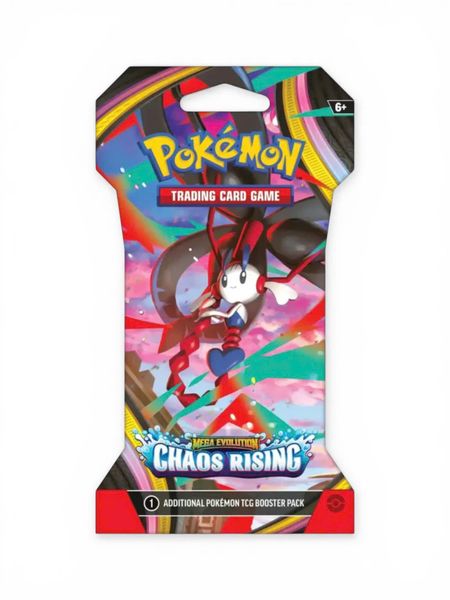 Pokemon TCG Sleeved Booster Pack : Mega Evolution Chaos Rising