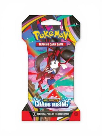Pokemon TCG Sleeved Booster Pack : Mega Evolution Chaos Rising