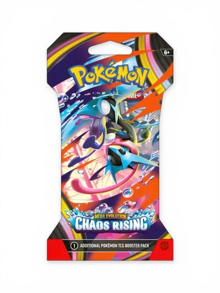 Pokemon TCG Sleeved Booster Pack : Mega Evolution Chaos Rising
