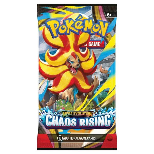 Pokemon TCG 3 Pack Blister : Mega Evolution Chaos Rising