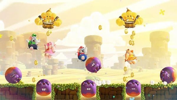 Game Nintendo Switch 2 Super Mario Bros Wonder 2 Edition + Meetup in Bellabel Park
