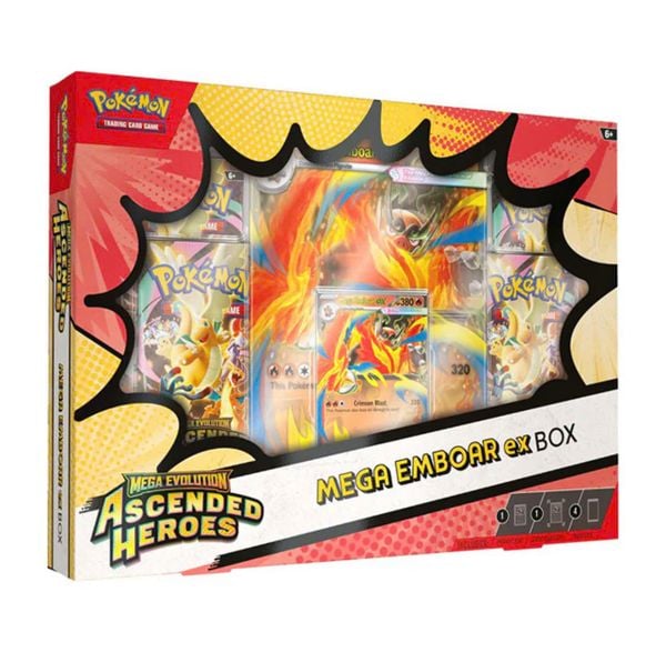 Pokemon TCG : Mega Evolution Ascended Heroes Mega Emboar Ex Box ME2.5 Collection