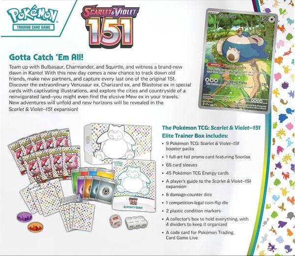 Pokemon TCG Elite Trainer Box : Scarlet & Violet 151