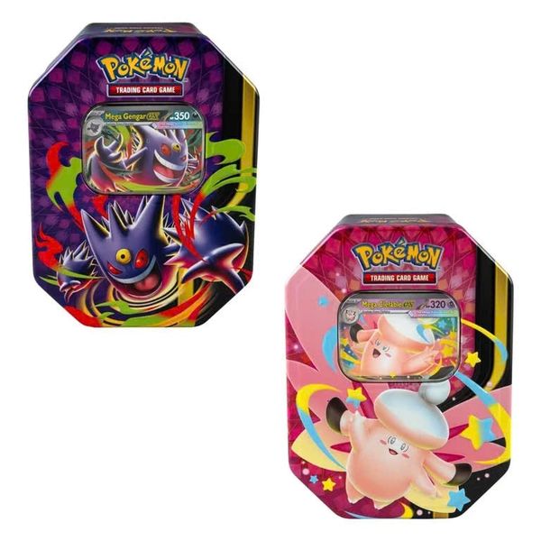 Pokemon TCG : Mega Moonlit Tins MEGA Clefable ex & MEGA Gengar ex