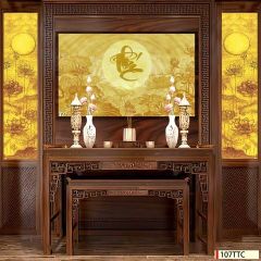 TRANH TREO TƯỜNG - TRANG TRÍ PHÒNG THỜ - CHỦ ĐỀ TRANH TRÚC CHỈ ĐƠN NGANG - KHỔ LỚN