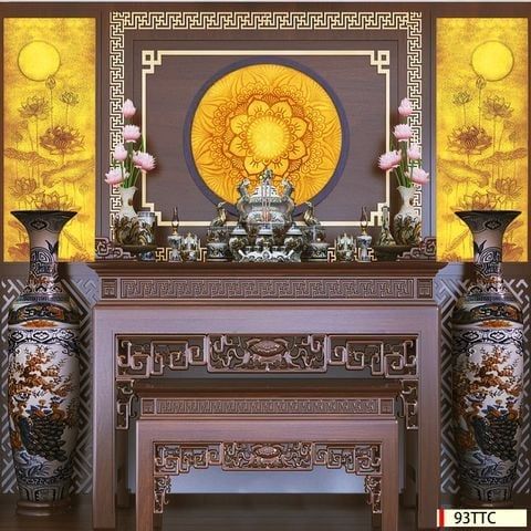 TRANH TREO TƯỜNG - TRANG TRÍ PHÒNG THỜ - CHỦ ĐỀ TRANH TRÚC CHỈ TRÒN
