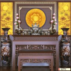 TRANH TREO TƯỜNG - TRANG TRÍ PHÒNG THỜ - CHỦ ĐỀ TRANH TRÚC CHỈ TRÒN