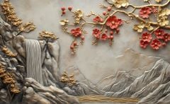 TRANH TREO PHÒNG KHÁCH - TRANH TRANG TRÍ - TRANH TREO TƯỜNG PHONG CẢNH THIÊN NHIÊN - KIỂU TRANH NGANG | MÃ T3D-1050958156