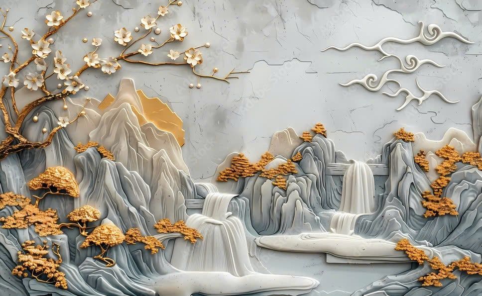 TRANH TREO PHÒNG KHÁCH - TRANH TRANG TRÍ - TRANH TREO TƯỜNG PHONG CẢNH THIÊN NHIÊN - KIỂU TRANH NGANG | MÃ T3D-1050957628