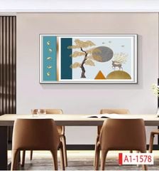 1069 - TRANH TREO PHÒNG ĂN, CAFE, NHÀ HÀNG - TRANH TRANG TRÍ - KIỂU TRANH LIỀN KHỔ | MÃ A1-1578