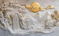 TRANH TREO PHÒNG KHÁCH - TRANH TRANG TRÍ - TRANH TREO TƯỜNG PHONG CẢNH THIÊN NHIÊN - KIỂU TRANH NGANG | MÃ T3D-1050957750