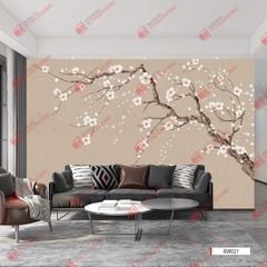 TRANH VẢI DÁN TƯỜNG PHÒNG KHÁCH - TRANH VẢI HOA 3D - TRANH TRANG TRÍ | MÃ AW021