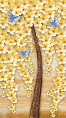 1200 - TRANH TREO HÀNH LANG LỐI ĐI - TRANH TRANG TRÍ - TRANH TREO KIM TIỀN - KIỂU TRANH DỌC | MÃ C-555