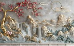 TRANH TREO PHÒNG KHÁCH - TRANH TRANG TRÍ - TRANH TREO TƯỜNG PHONG CẢNH THIÊN NHIÊN - KIỂU TRANH NGANG | MÃ T3D-1050957946