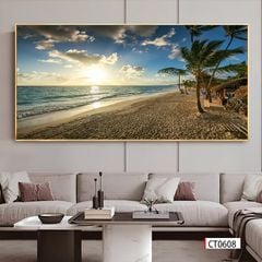 TRANH TREO TƯỜNG PHÒNG KHÁCH - TRANH PHONG CẢNH THIÊN NHIÊN CẢNH BIỂN | MÃ CT0608