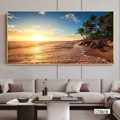 TRANH TREO TƯỜNG PHÒNG KHÁCH - TRANH PHONG CẢNH THIÊN NHIÊN CẢNH BIỂN | MÃ CT0618