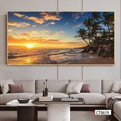 TRANH TREO TƯỜNG PHÒNG KHÁCH - TRANH PHONG CẢNH THIÊN NHIÊN CẢNH BIỂN | MÃ CT0619