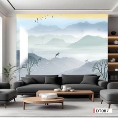 TẤM ỐP TƯỜNG PVC - VÁCH TRANG TRÍ - TẤM ỐP TRANG TRÍ PHÒNG KHÁCH, VÁCH TIVI - TẤM ỐP VÂN ĐÁ PHONG CẢNH | MÃ DT087