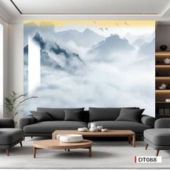TẤM ỐP TƯỜNG PVC - VÁCH TRANG TRÍ - TẤM ỐP TRANG TRÍ PHÒNG KHÁCH, VÁCH TIVI - TẤM ỐP VÂN ĐÁ PHONG CẢNH | MÃ DT088