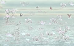 TRANH VẢI DÁN TƯỜNG PHÒNG KHÁCH - TRANH VẢI HOA 3D - TRANH TRANG TRÍ | MÃ DT181