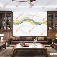 TẤM ỐP TƯỜNG PVC - VÁCH TRANG TRÍ - TẤM ỐP TRANG TRÍ PHÒNG KHÁCH, VÁCH TIVI - TẤM ỐP VÂN ĐÁ TRỪU TƯỢNG | MÃ FF-019