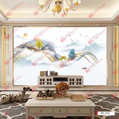 TẤM ỐP TƯỜNG PVC - VÁCH TRANG TRÍ - TẤM ỐP TRANG TRÍ PHÒNG KHÁCH, VÁCH TIVI - TẤM ỐP VÂN ĐÁ TRỪU TƯỢNG | MÃ FF-115