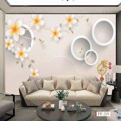 1233 - TRANH DÁN TƯỜNG PHÒNG KHÁCH SAU SOFA - TRANH TRANG TRÍ - TRANH DÁN TƯỜNG HIỆN ĐẠI - KIỂU TRANH LIỀN KHỔ| MÃ FF-201