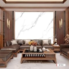 TRANH VÂN ĐÁ HIỆN ĐẠI KẾT HỢP - TẤM ỐP TRANG TRÍ PHÒNG KHÁCH, VÁCH TIVI - TẤM ỐP VÂN ĐÁ CẨM THẠCH  | MÃ GF-052