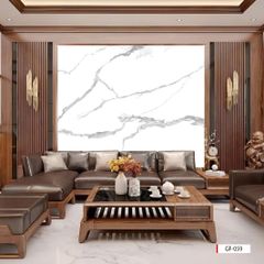 TRANH VÂN ĐÁ HIỆN ĐẠI KẾT HỢP - TẤM ỐP TRANG TRÍ PHÒNG KHÁCH, VÁCH TIVI - TẤM ỐP VÂN ĐÁ CẨM THẠCH  | MÃ GF-059