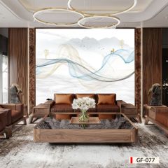 979 - TẤM ỐP TƯỜNG PVC - VÁCH TRANG TRÍ - TẤM ỐP TRANG TRÍ PHÒNG KHÁCH, VÁCH TIVI - TẤM ỐP VÂN ĐÁ TRỪU TƯỢNG | MÃ GF-077
