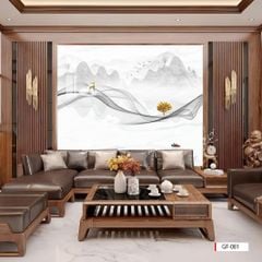 TẤM ỐP TƯỜNG PVC - VÁCH TRANG TRÍ - TẤM ỐP TRANG TRÍ PHÒNG KHÁCH, VÁCH TIVI - TẤM ỐP VÂN ĐÁ TRỪU TƯỢNG | MÃ GF-081