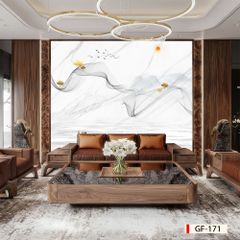 BST161 - TẤM ỐP TƯỜNG PVC - VÁCH TRANG TRÍ - TẤM ỐP TRANG TRÍ PHÒNG KHÁCH, VÁCH TIVI - TẤM ỐP VÂN ĐÁ TRỪU TƯỢNG